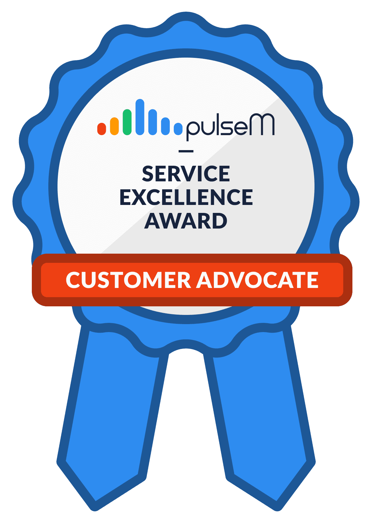 pulseM Service Excellence - Customer Advocate Digital Badge